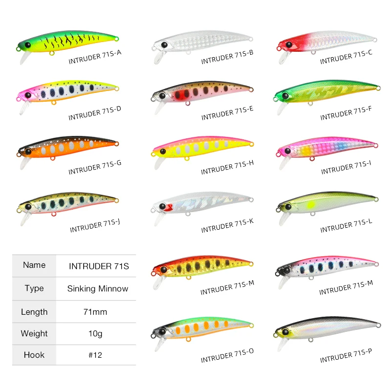 TSURINOYA INTRUDER 71S 2.8in 10g ŷ ̳  ϵ ̳ Ʈ    öƽ ϵ ̳ ̽  ũƮ