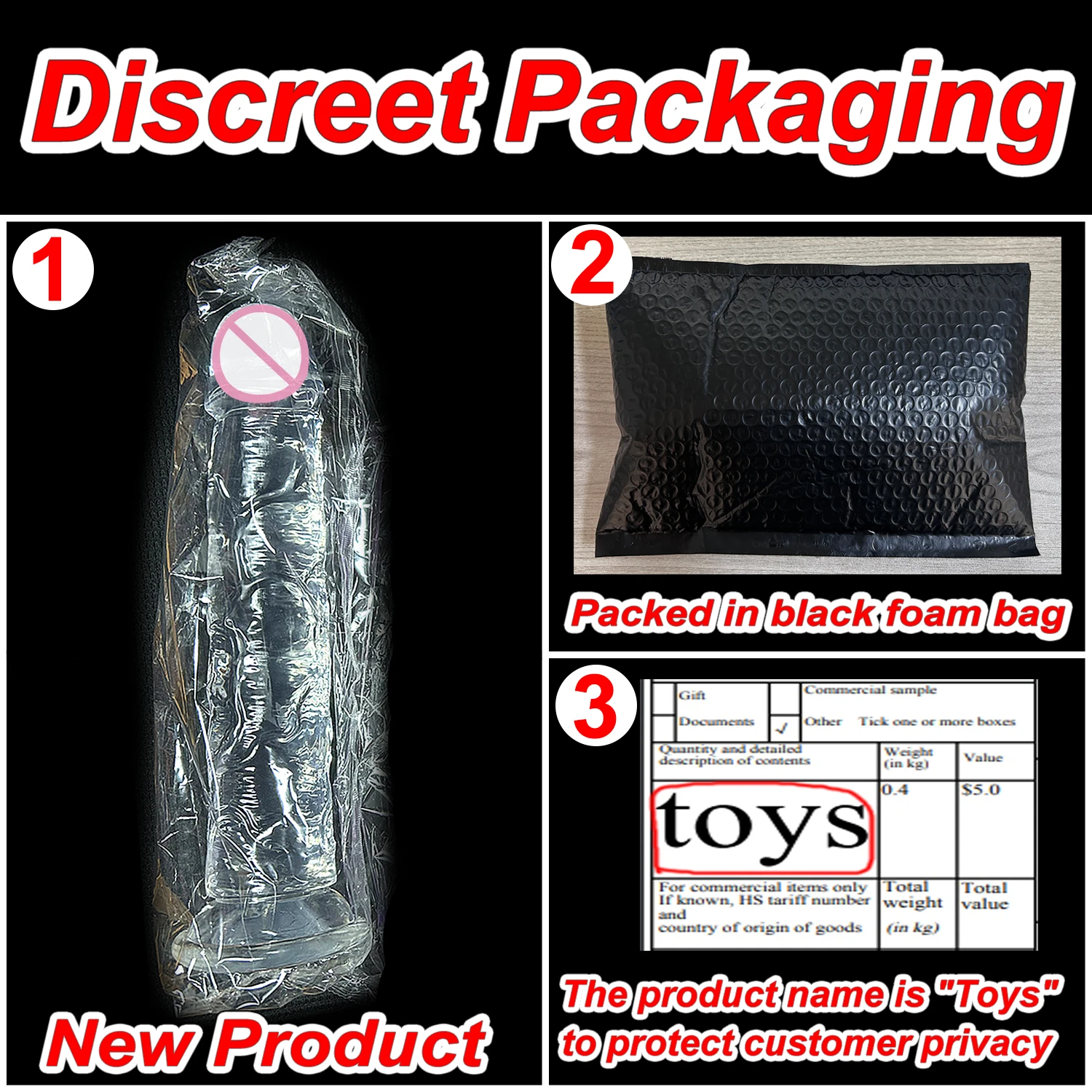 Small Transparent Jelly Dildo 6