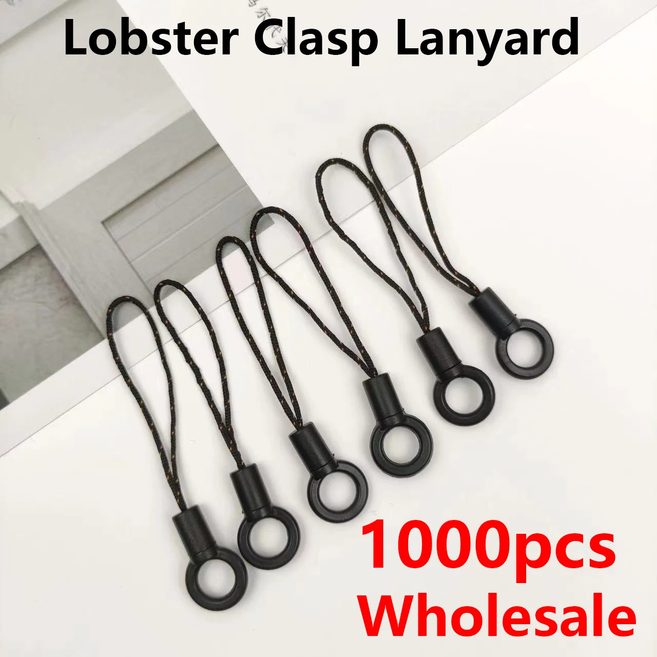 

1000pcs Mobile phone Strap Charms Keyring Bag Accessories Key Ring new Lanyard Lariat Cords Lobster Clasp Rope Keychains Hooks