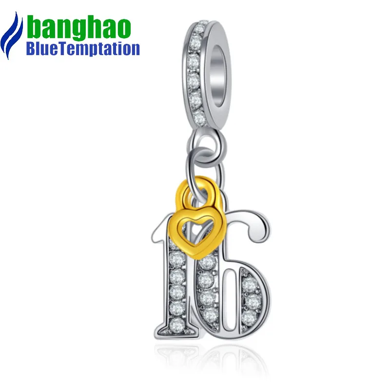 Wholesale DIY Fashion number Charm for making accessories for jewelry alloy pendants bracelets beads DGB1506