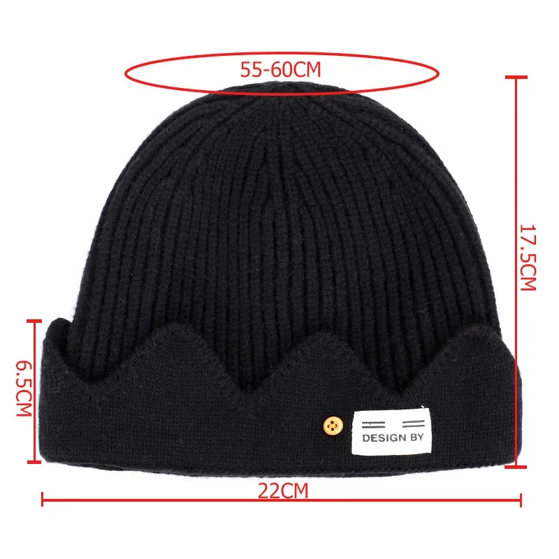Jughead Jones Cosplay Winter Warm Beanie Hat Topic Exclusive Crown Knitted Cap hat Embroidered dome hat winter hat,cosplay hat,knitted beanie hat