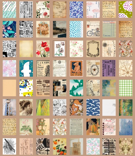 366Pcs/Set One Page A Day Scrapbook Collage Material Book Stickers  Aesthetic Decoration Shorthandbook Phone Laptop Accessories