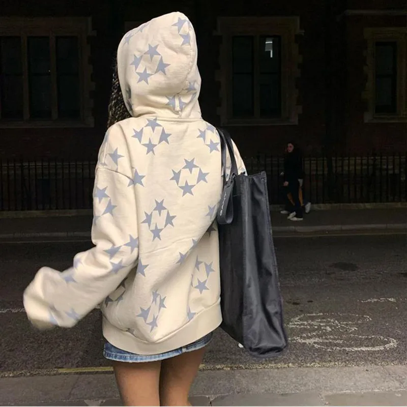 Generisch oversized omkeerbare hoodie voor dames en heren, geruite vintage sweatshirt met ritssluiting, herfst-streetwear in preppy-stijl, rood, M