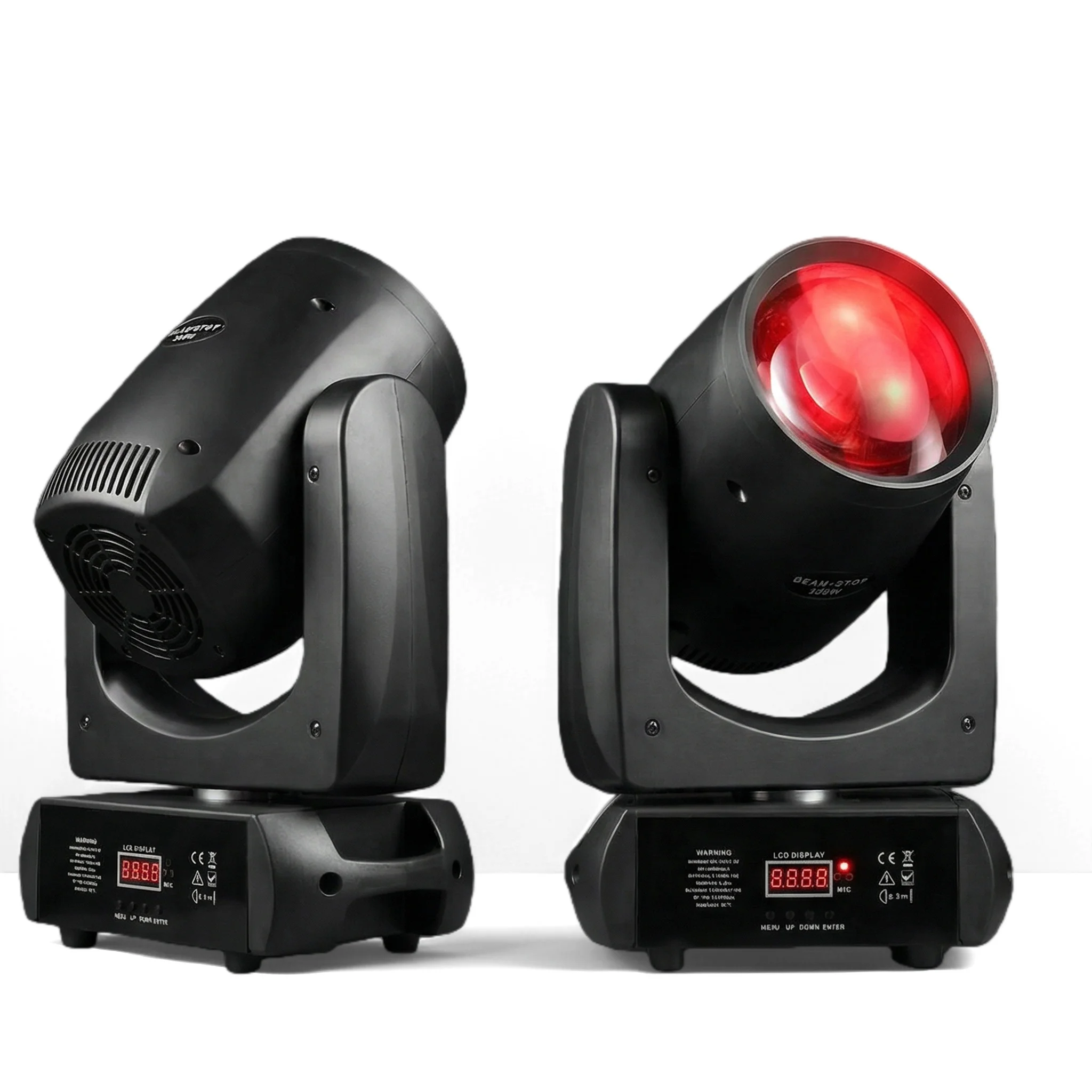 Mini haz de luz LED de 200W, haz de cabezal móvil y punto, 24 prismas giratorios, 14 gobos, rueda de 11 colores, luces de DJ para escenario