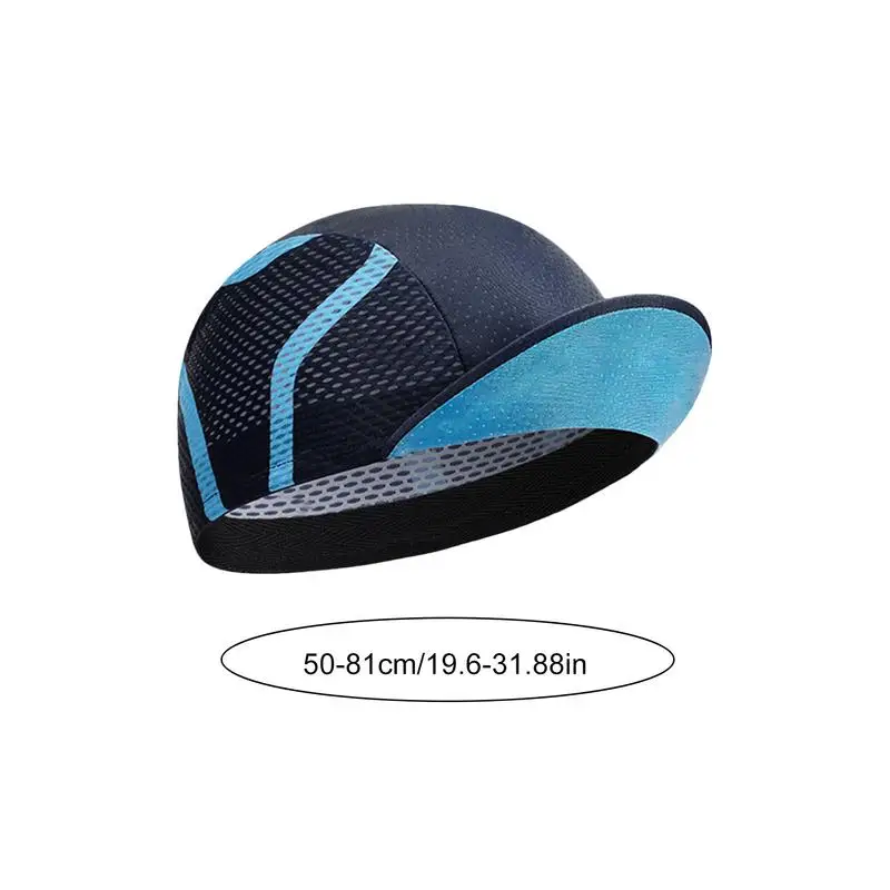Helmet Liner Hat Skull Helmet Liner With Sun Visor Elastic Sport Headdress Breathable Running Bike Headwear For Hiking