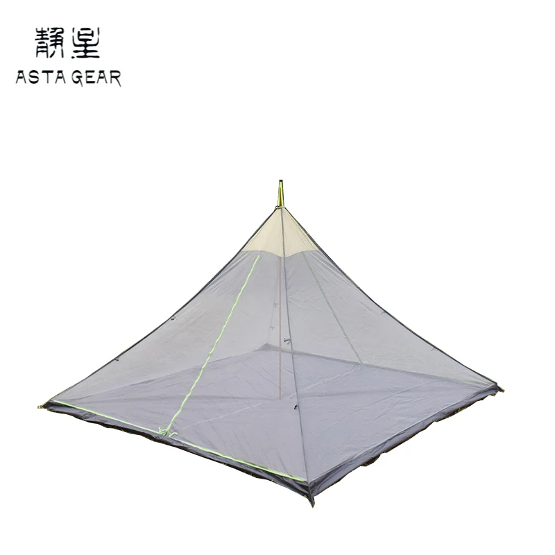 ASTA No-See-Um Net 2 Person/ 4 Person 240*128*145cm / 240*240*145cm Big Pyramid Mesh Inner TIPI Tent