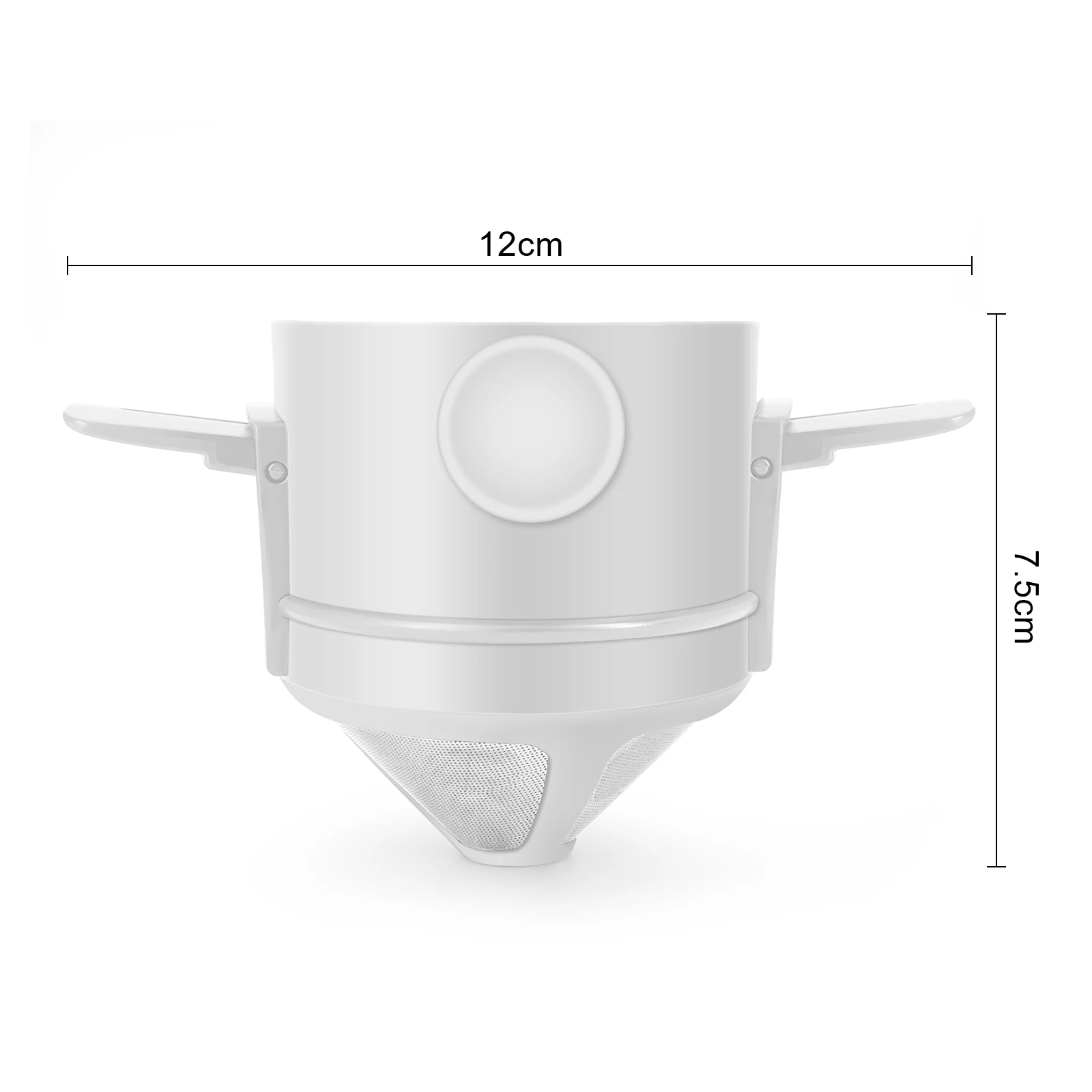 Description Picture 5 of itemFolding Portable Hand Brewed Coffee Dripper Cone Ultra Fine Encrypted Filter with Stainless Steel Holder