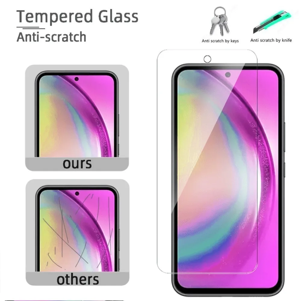 4Pcs Ultra Clear Tempered Glass for Samsung Galaxy A07 A15 A16 A17 A25 A26 A35 A36 A53 A55 A56 A73 Anti-Scratch Screen Protector