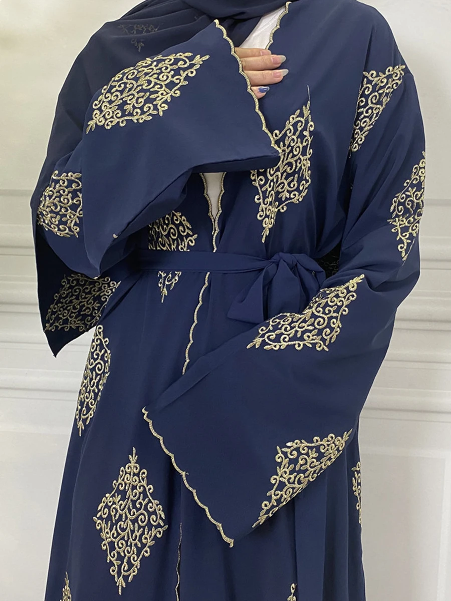 Modest Abaya Ramadan Dubai Robe Femme Musulmane Turkey Kaftan Islamic Clothing Muslim For Women Kimono Caftan Marocain Cardigan - Image 5