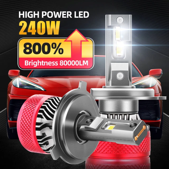 2Pcs 120W 22000LM Car Led Headlight H1 H3 H4 H7 LED Canbus H8 H11 9005 HB3  9006 HB4 High Beam Auto Lights Bulb Automobiles Turbo - AliExpress