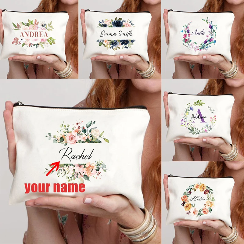Name Cosmetic Case Personalized Makeup Bag Women Toiletry Bag makeup organizer,cosmetic bag,cosmetic storage bag,toiletry bag,makeup bag,cosmetic case