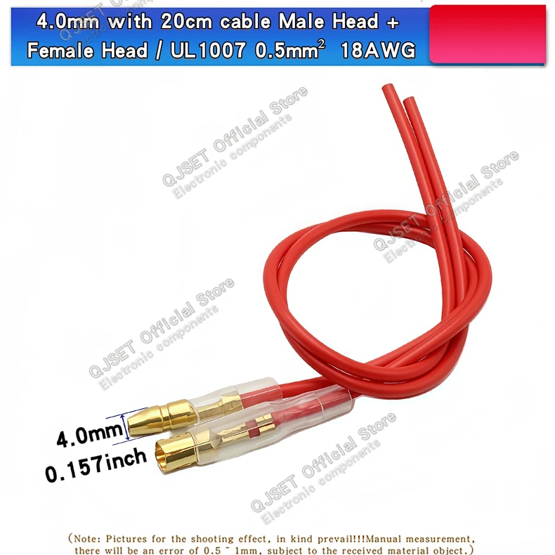 50 Set 3,5 mm 4 mm Bullet Crimp Terminals Automotive Wire Connector Terminals Männliche und weibliche Docking Terminals Wire Connector Set – Detail 14