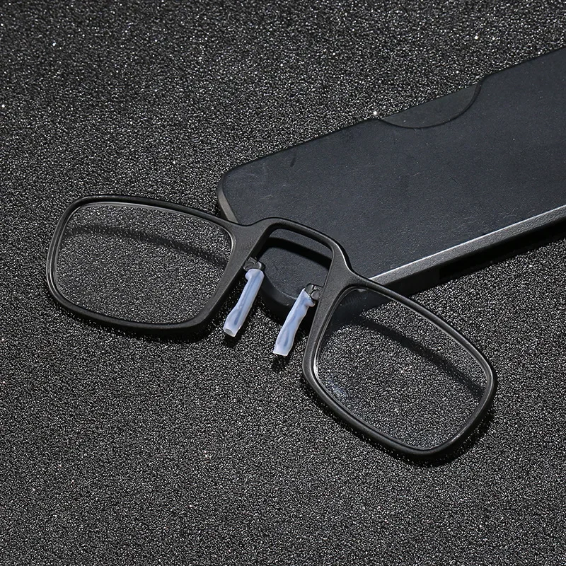 

Новинка, портативные очки для чтения с зажимом для носа, унисекс, ультратонкие очки с увеличением, небьющиеся очки 1,0 + 1,5 + 2,0 + 2,5 + 3,0 + 3,5 + 4,0