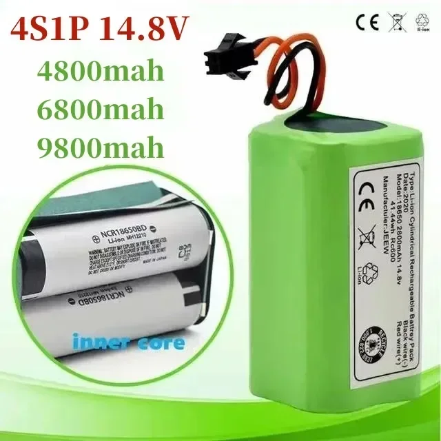 

100% New 14.8V 9800mAh Suitable for Sweeping Machine Lithium-ion Battery 990 N79 N79S DN622, Eufy Robovac 11 11S 12 15C 15S 35C