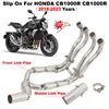 Slip On For HONDA CB1000R CB1000 R 2018 - 2023 Full System Motorcycle Exhaust Escape Modify Front Middle Link Pipe Moto Muffler