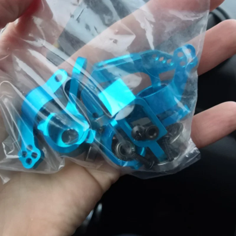 Qy-For 1/10 94123 94111 HSP Upgrade Parts 102010 102011 102012 02013 02014 02015 Ball Bearing Aluminum Alloy Steering Hub Mount
