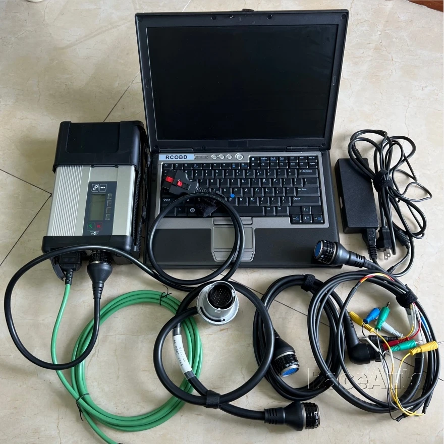Mb Star Diagnostic Tool Sd C5 Connect Star Diagnostic Software V2023 D-As-Xentry-Wis-Epc In D630 Laptop Win10 Set Completo