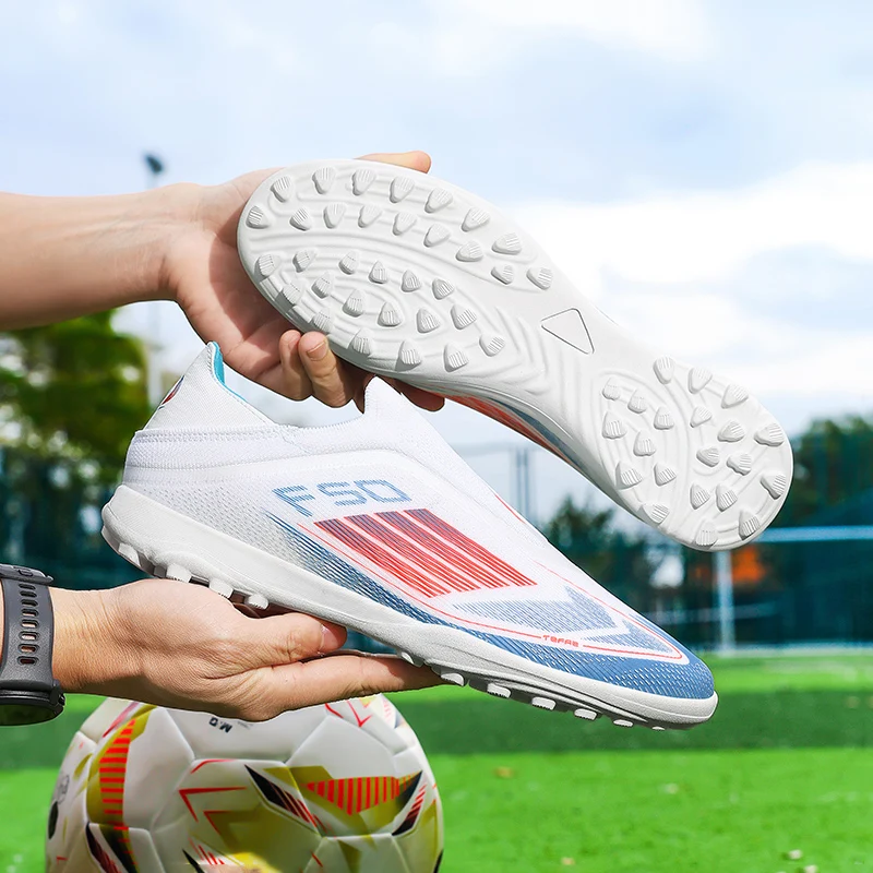 Men's Breathable Non-Slip Outdoor Soccer Cleats – Comfortable Long Spikes for Training and Match Play