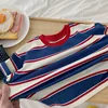 2-7Y Spring Children Clothes For Baby Girl Boys T-shirt Stripe Cotton Long Sleeves Shirts Teen Hoodie Bottoming Shirt Kids Tops 6