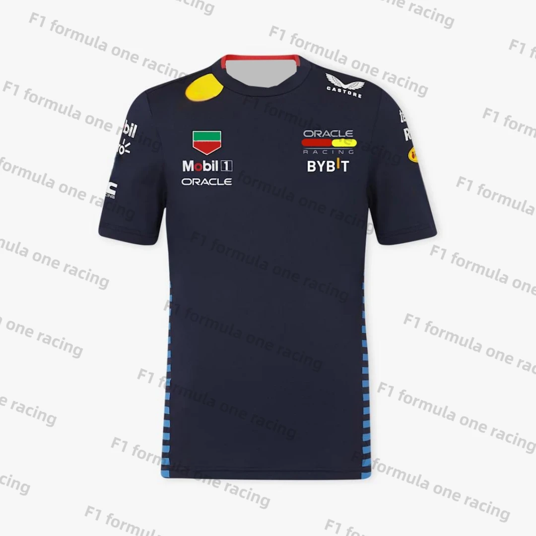 F1 불 2024 세르지오 페레즈 드라이버 폴로 팀 유니폼 셔츠, 포뮬러 원 레이싱 세트 팬 티