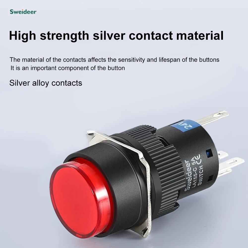 Acquista MEC 3ETH9 3ETH9 Pulsante 24 V/DC 0.05 A 1x Off /  On Momentaneo Ip67 1 Pz 705209 - Foto 3