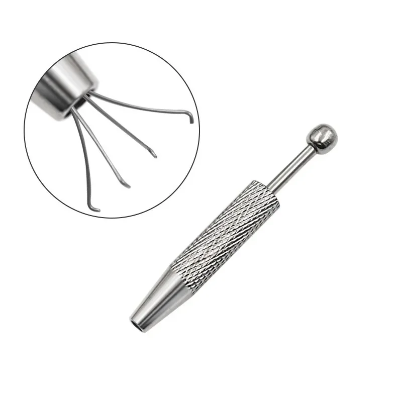 4 claw pick up tool Beads Electronic Component Grabber Diamond Gems Prong Holder IC BGA stainless steel chip gripper