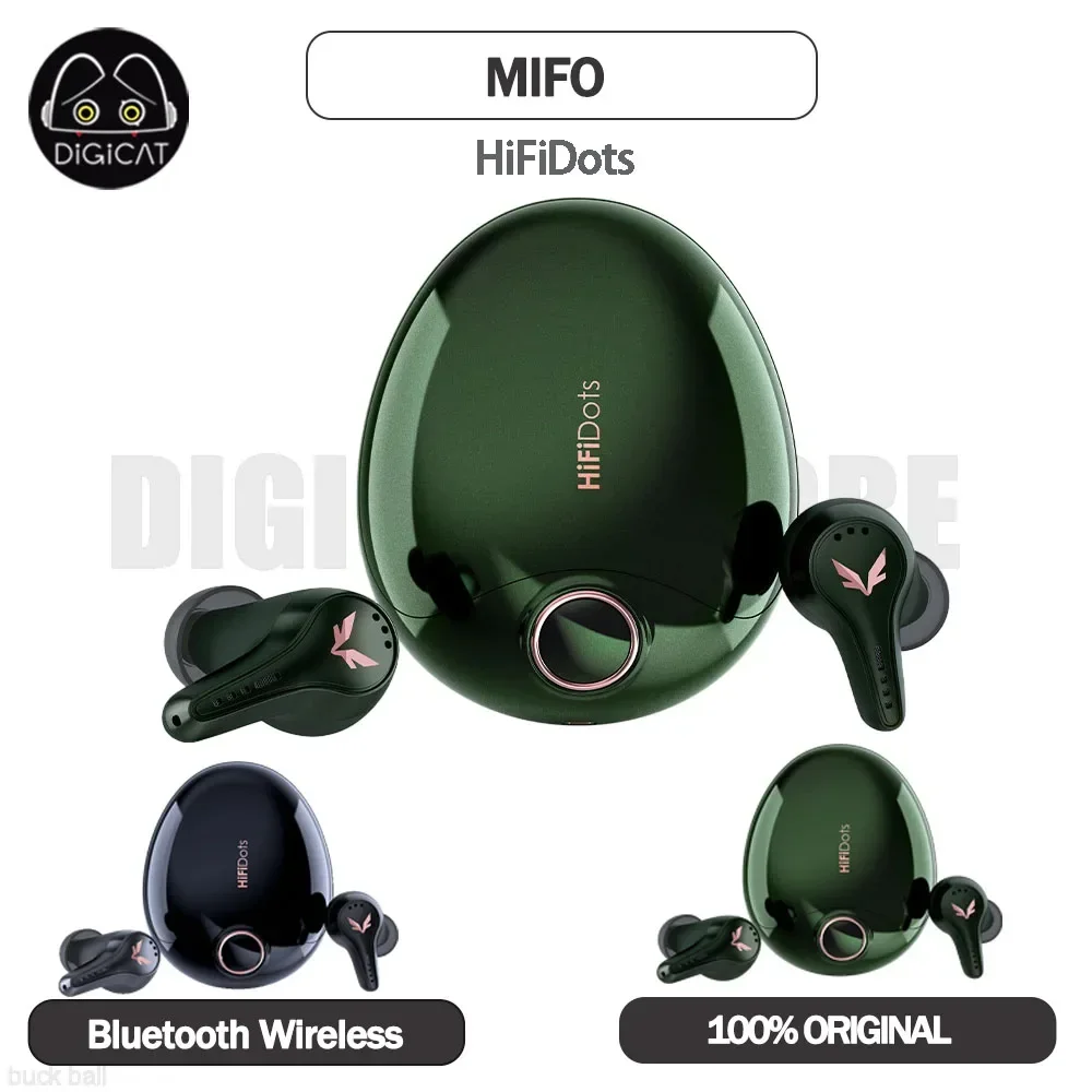 

Mifo HiFiDots Bluetooth Wireless Earphone TWS In-Ears IPX7 Waterproof Earbuds Playtime 6h Sterile Ear Cap Gamer Earphone Gifts