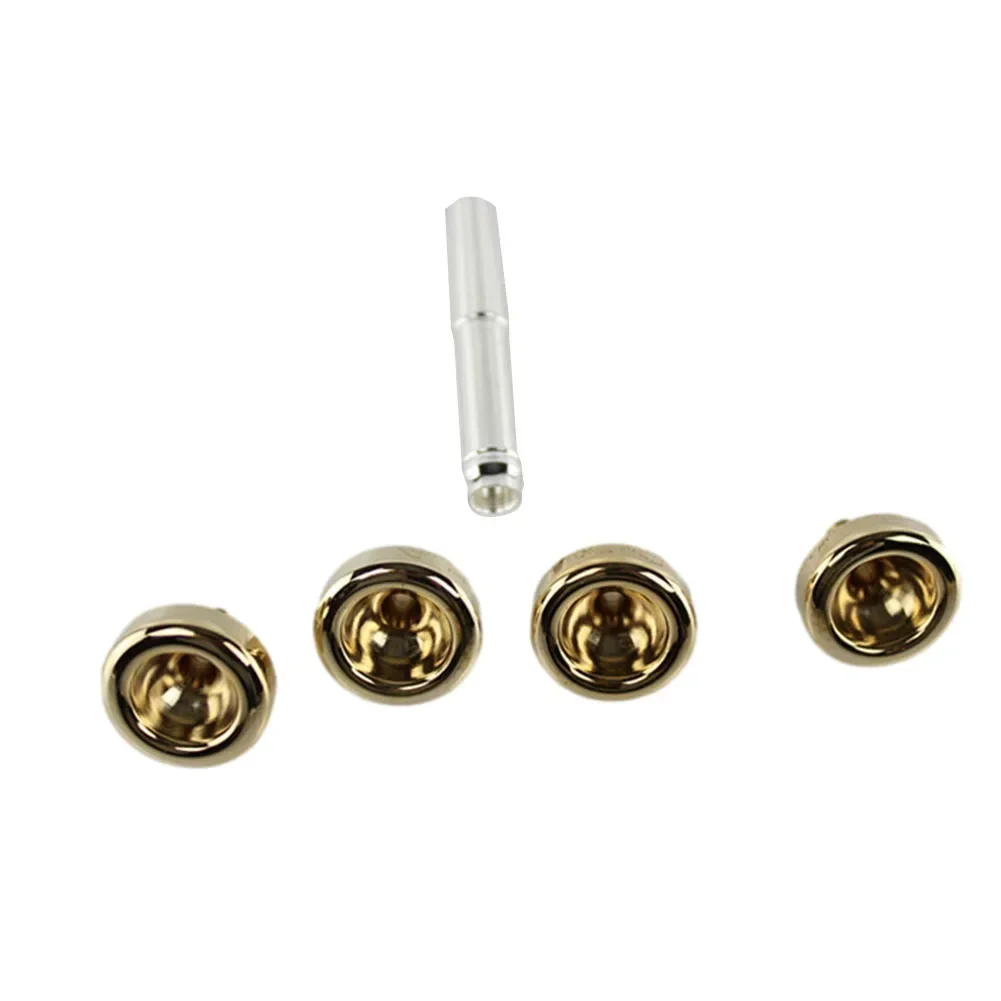 Bocchini Tromba In Ottone Dorato - Set 3C, 5C, 7C Per Principianti E Musicisti | Tono Brillante - Foto 10