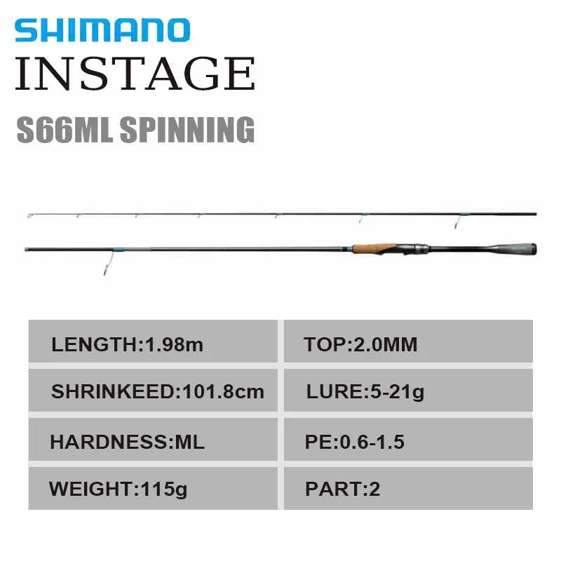 SHIMANO 2024 New INSTAGE Sea Bass 2 Section Supercast Spinning