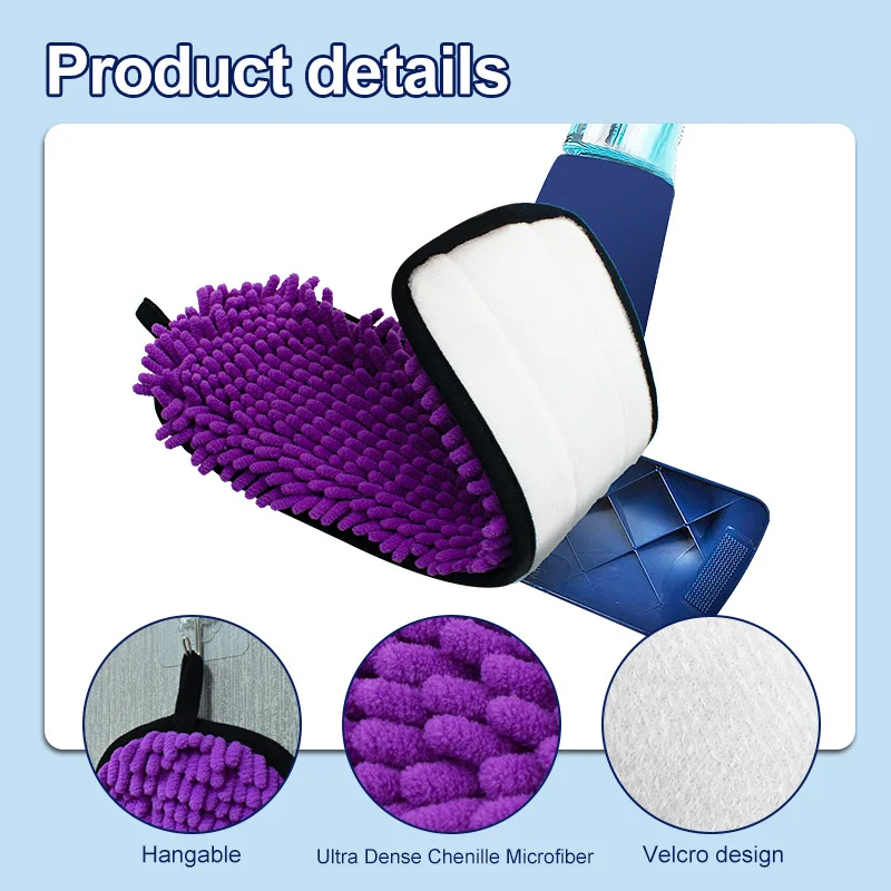 Microfiber Sweeping Pad for Bona Mops,Attracts and Picks Up Pet Hair,Fur,and Dander for Wood,Stone,Tile,Laminate 4