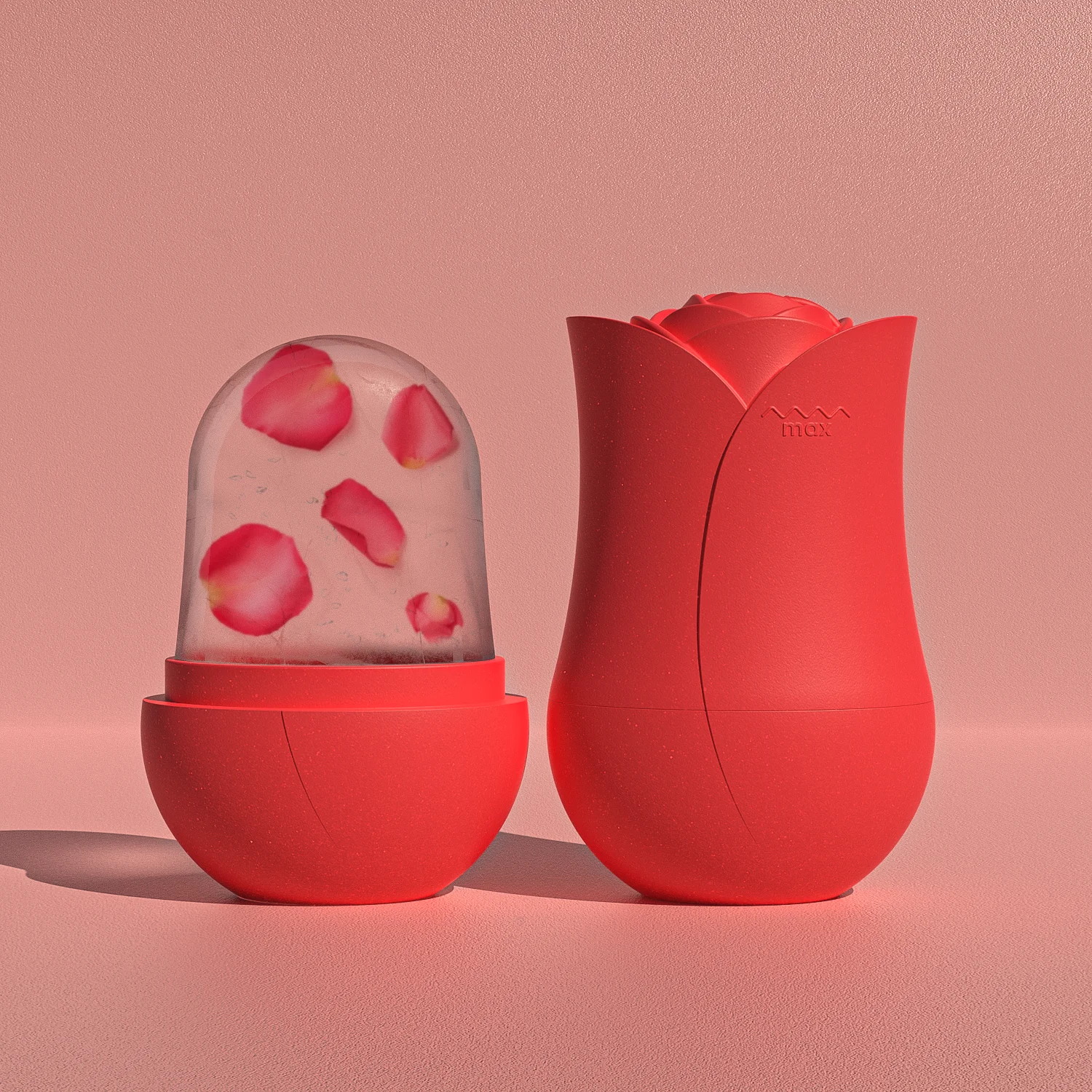 Rose ShapeSilicone  Ice Balls Face Massager Facial Roller Reduce Acne Skin Care Beauty Lifting Contouring Tool