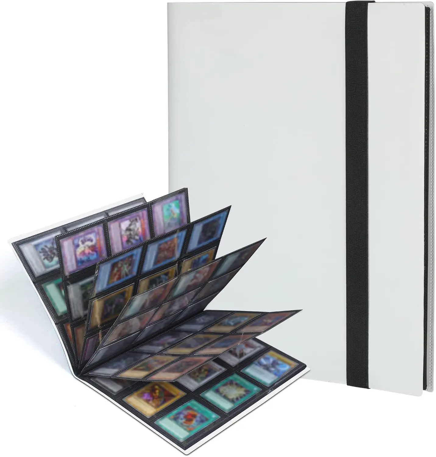 9 Pocket Card Binder 20 Double Sided Pages Trading Card Album Folder 360 Side Loading Pocket Binder