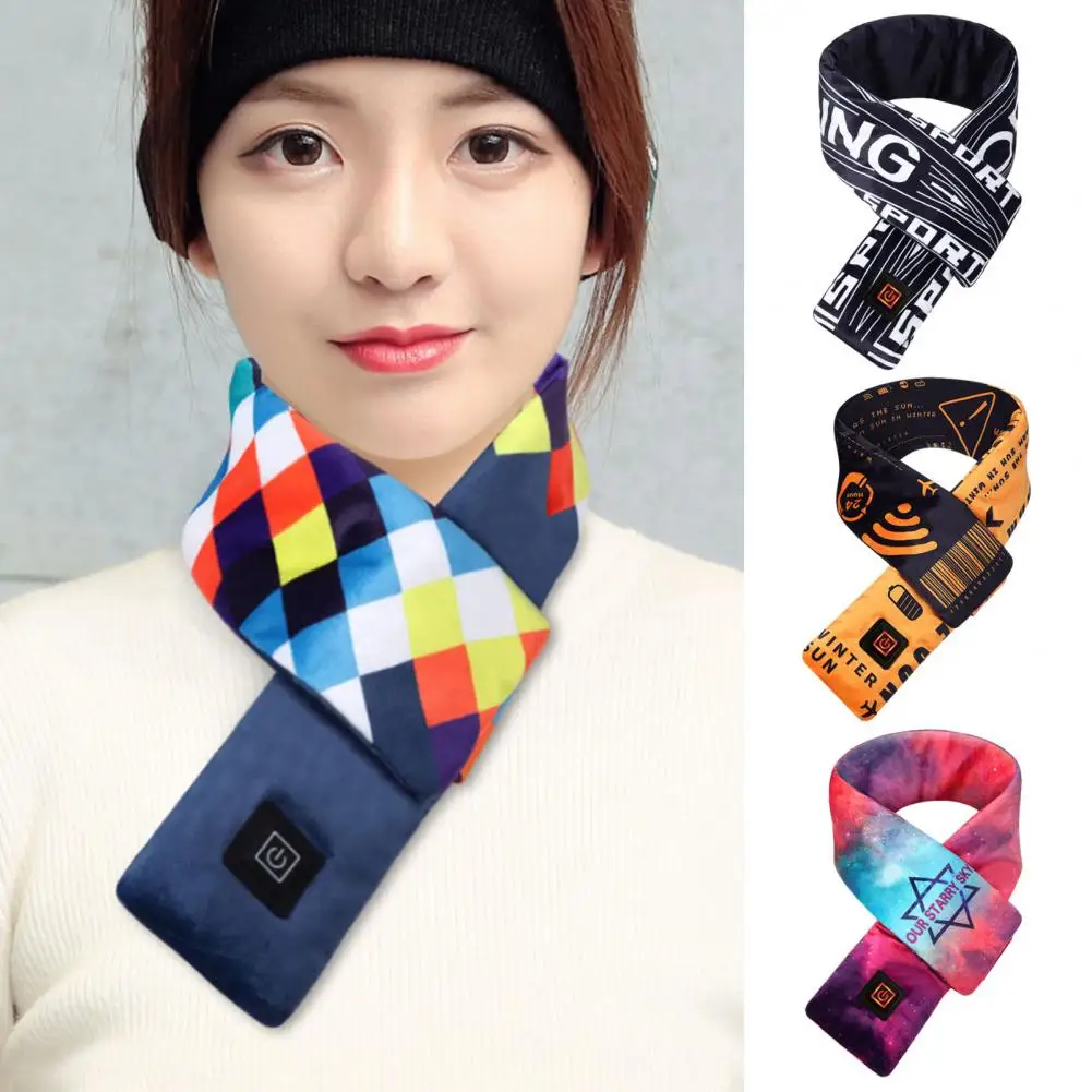 

Heated Scarf Neck Warmer With 3 Heating Levels Temperature USB Heated Scarf Battery Powered Electric Neck Heat Therapy Scarf