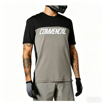 Men Short Sleeve T Shirt Motocross Offroad Motorcycle Mountain Bike Enduro Dirt Bike Riding Top Breathable Casual Summer Tee 1