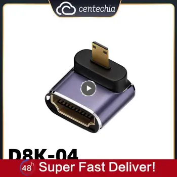 U자형 미니 젠더 어댑터, USB C타입 어댑터, USB 수-암 익스텐션, USB C 컨버터, 2.1V, 8K, 60Hz, USB3.2