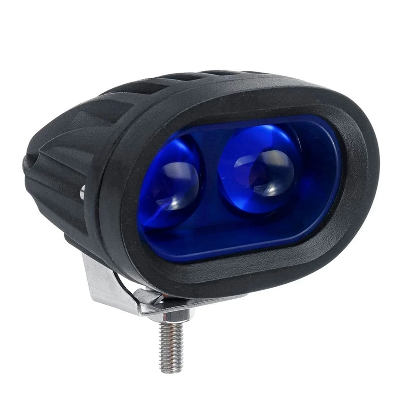 

2x10 В-80 В Автомобильная синяя фотолампа для подъемника вилочного погрузчика Рабочая фара для безопасной работы автомобиля 20 Вт лампа промышленной безопасности