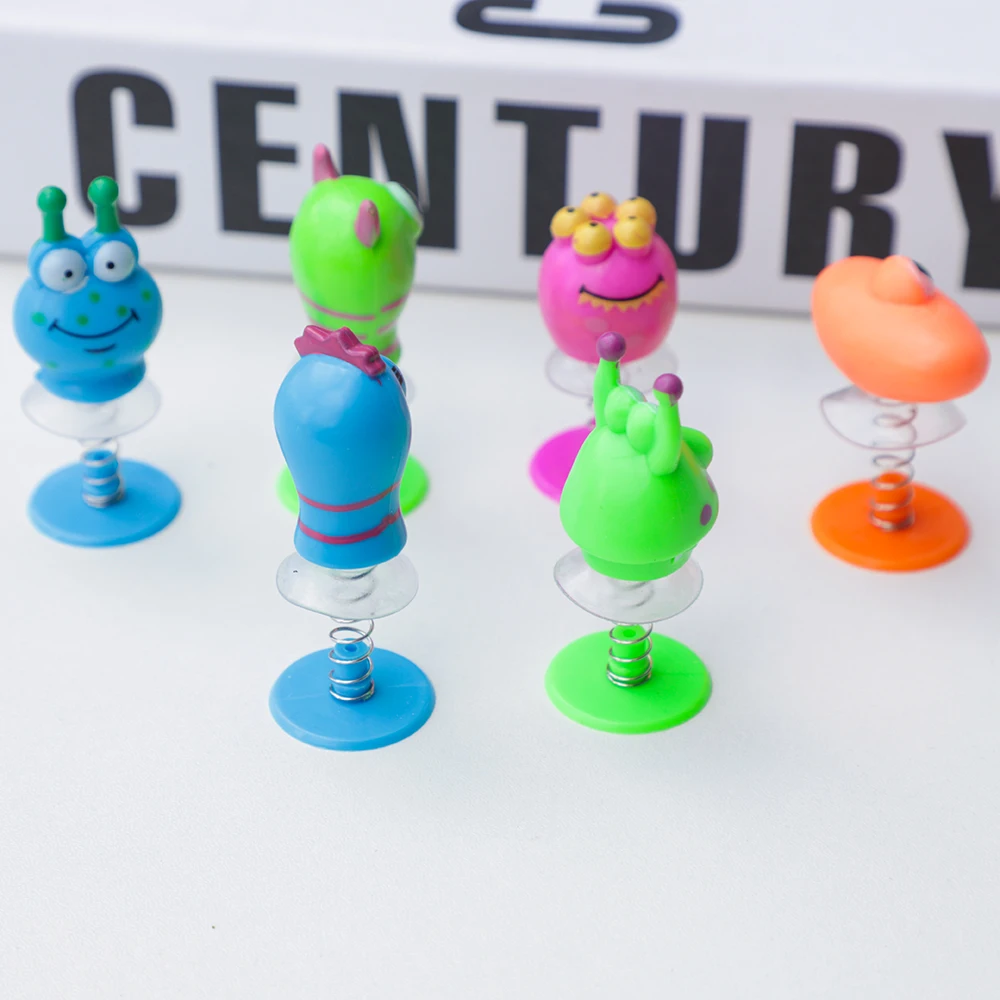 6Pcs Cartoon Monster Jumping Dolls Toys for Kids Birthday Party Favors Baby Boys Girls Pinata Fillers Gift Bag Carnival Prizes party toys