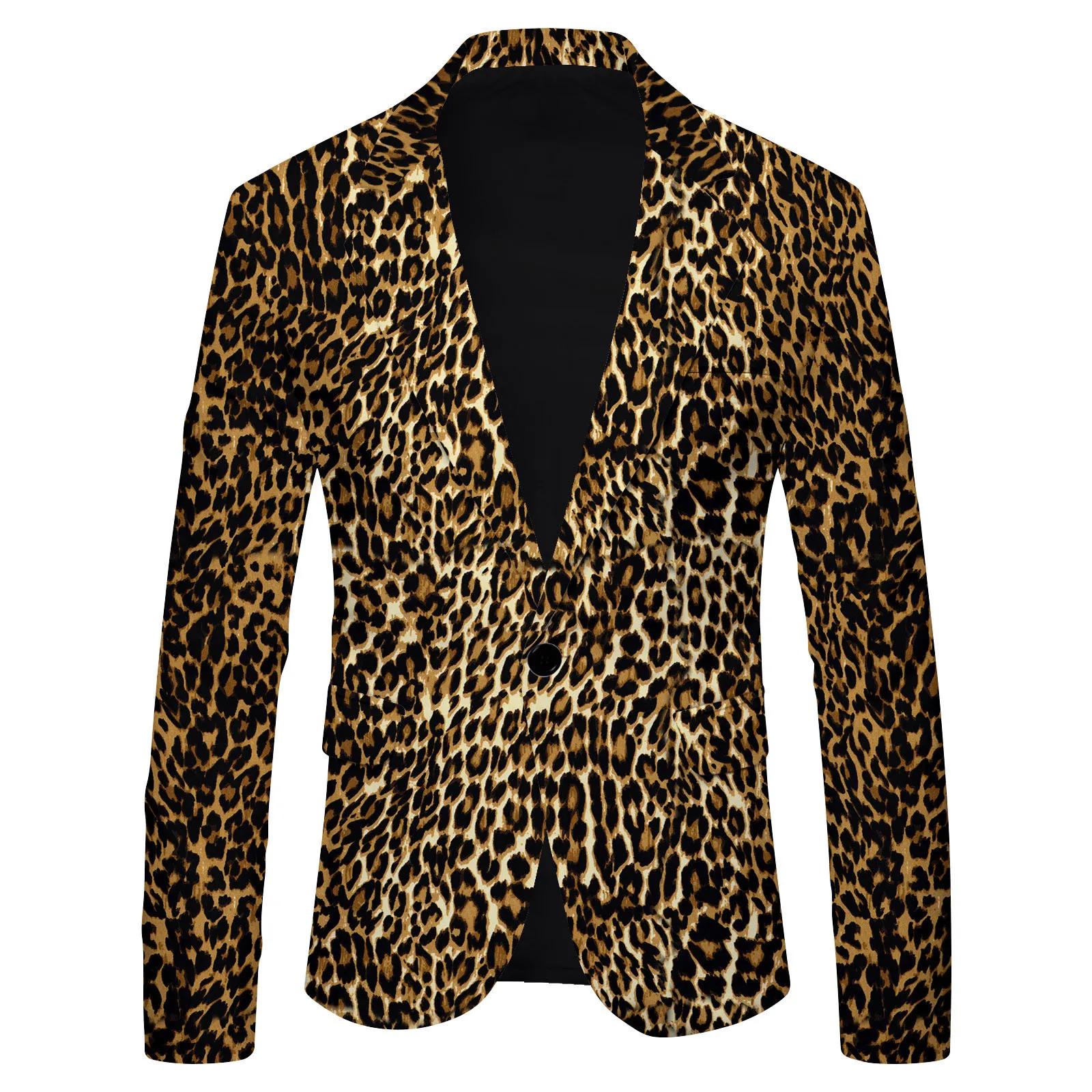 Men Blazers Striped Male Blazer Suits Polka Dot Leopard Print Casual British Fashion Slim Fit Jacket Suit Men's Coat Streetwear