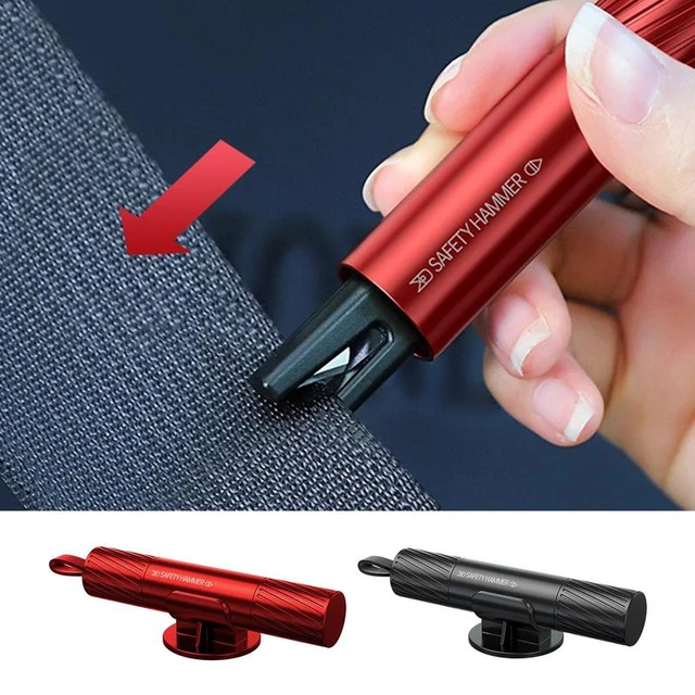 Car Window Hammer 2-in-1 Window Punch Tool Car Essentials For Men Glass  BreakerSeatbelt Cutter Portable Car Accessories - AliExpress