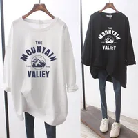 Summer New T-Shirt Female Short-Sleeved Maternity Wear New Love Cotton Mid-Length Loose Maternity T-Shirt Sweater Maternity Tops 2