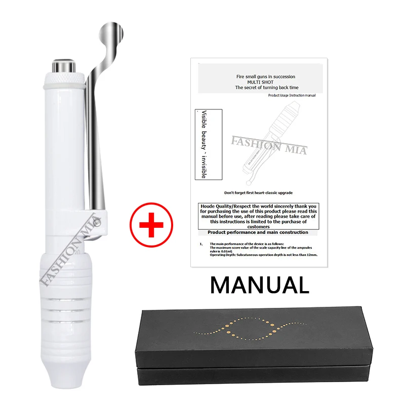 0.3ML White Hyaluronic Pen With High Pressure Hyaluronic Pen Gun For Anti Wrinkle Lip Lifting Atomizer Skin Lip Injection
