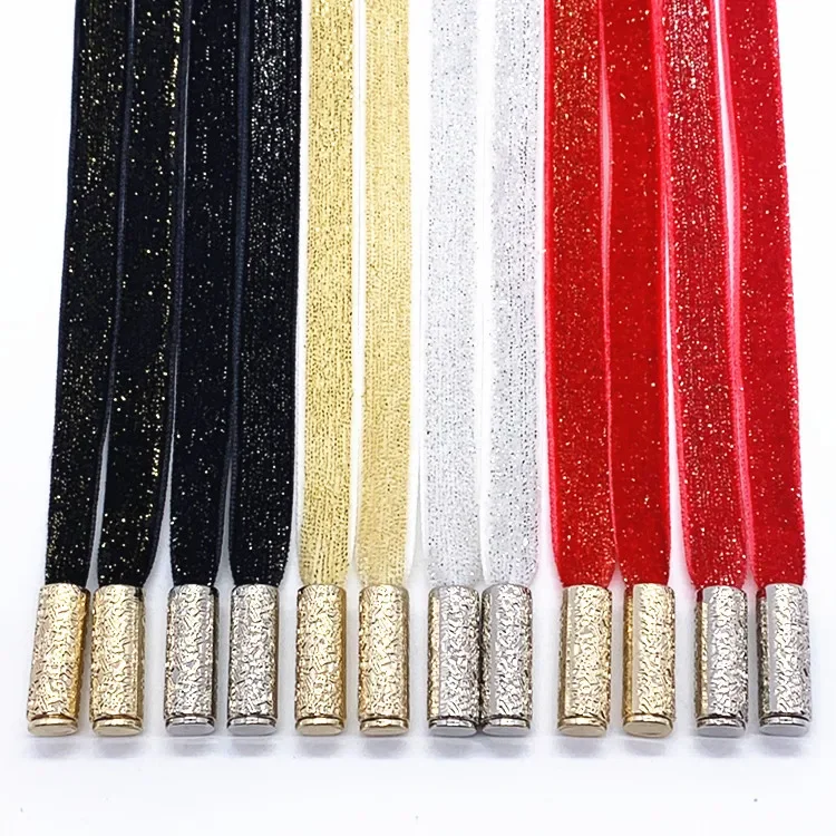 Shiny Waist Drawstring Strap Non elastic Velvet Belt Rope Hoodies Decoration Accessories DIY Sewing Band Supplies 1pcs