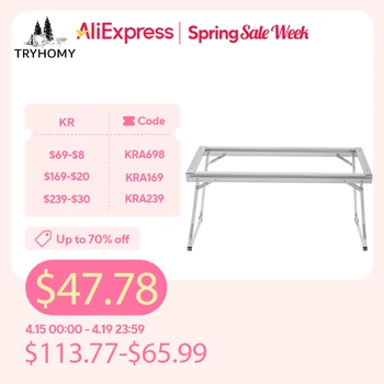 Tryhomy 캠핑 IGT 테이블, 야외 접이식 테이블, 휴대용 피크닉 화로 테이블, IGT 유닛 테이블, 버너 액세서리