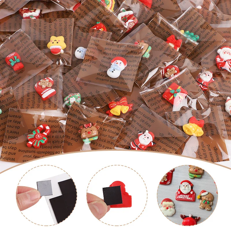10/20 Stück Weihnachten Mixed Harz Kühlschrankmagnete Weihnachtsmann Schneemann Weihnachtsbaum Lustige Kühlschrank Magnetische Neujahr Party Home Decor – Detail 1