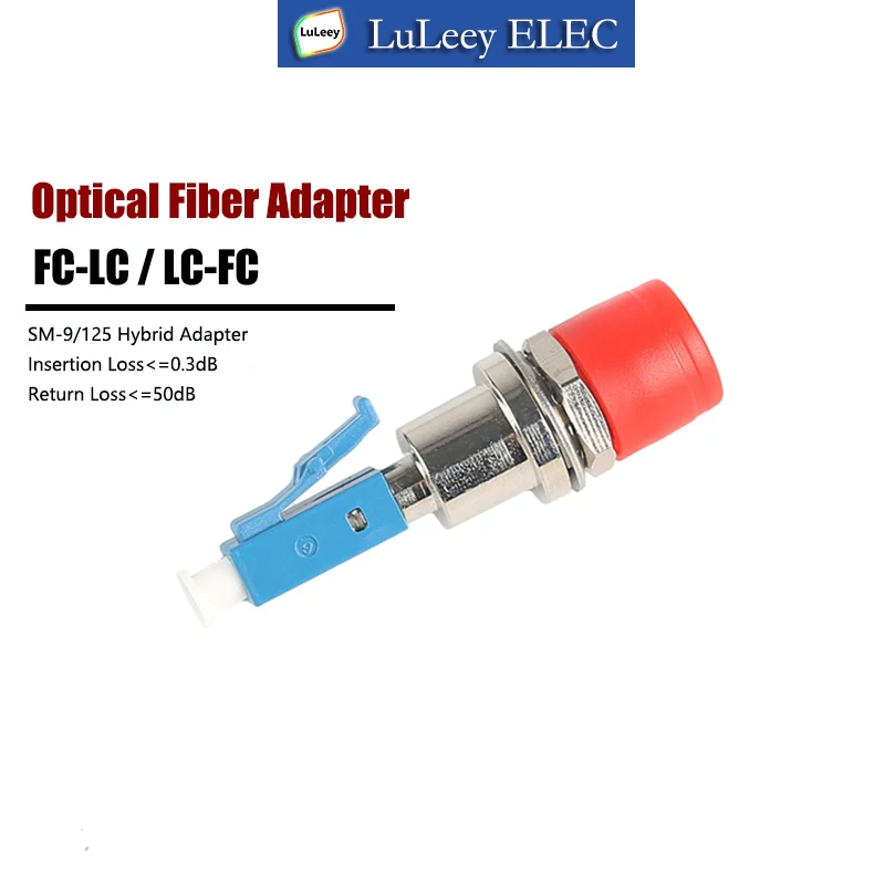 Fc- Lc /Lc-Fc Adattatore In Fibra Ottica Adattatore Accoppiatore Flangia Connettore Di Trasferimento Maschio Lc Strumenti In Fibra Ottica Single-Mode 