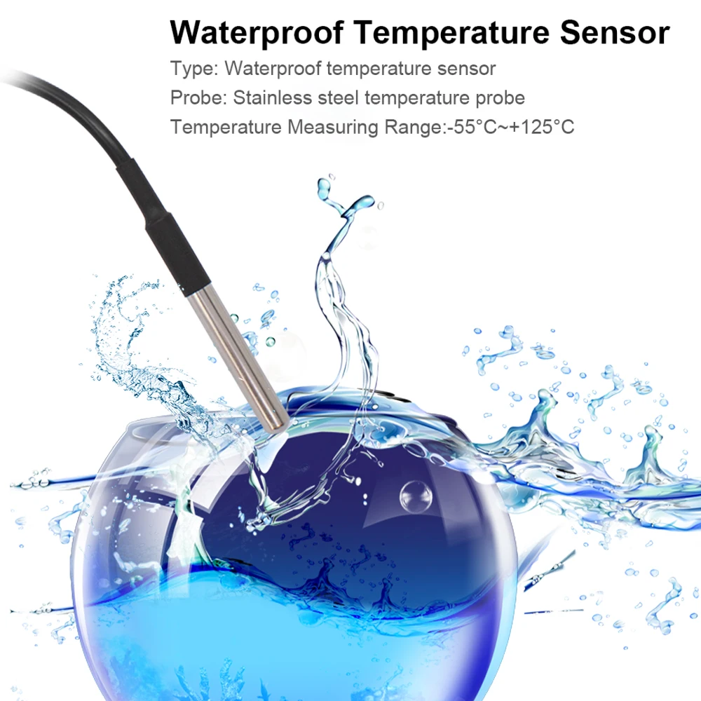 Sensore Di Temperatura WiFi Tuya Con Sonda In Acciaio Inox - Interruttore Intelligente 16A Per Controllo Remoto E Monitoraggio