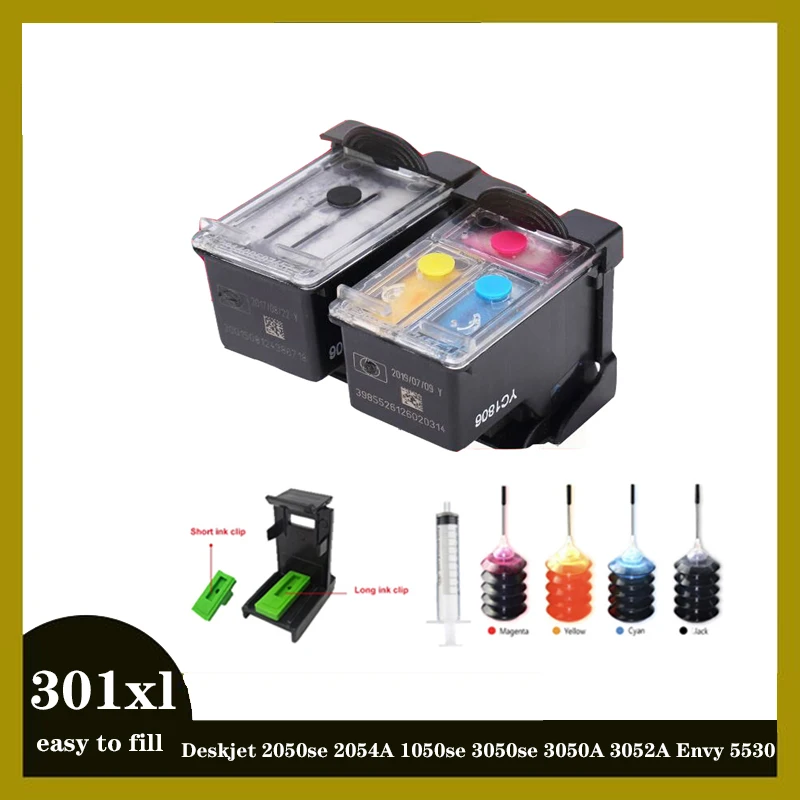 Remanufactured Ink Cartridge For HP 301 XL HP301XL Cartridges Envy 5530  Deskjet 2050 2540 2510 3050 1000 1050 5530 4500 Printer