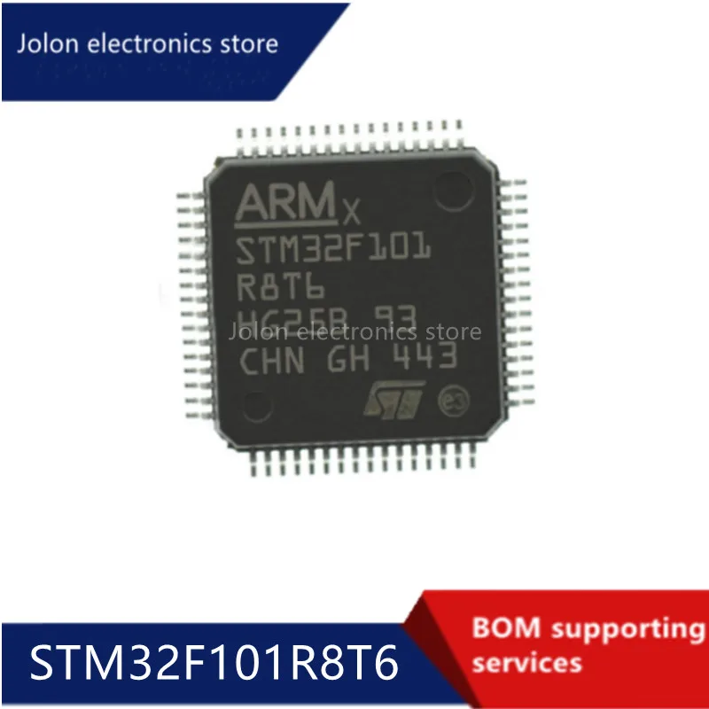 

New stm32f101r8t6 lqfp-64 arm Cortex-M3 32-bit microcontroller MCU integrated circuit single chip microcomputer chip