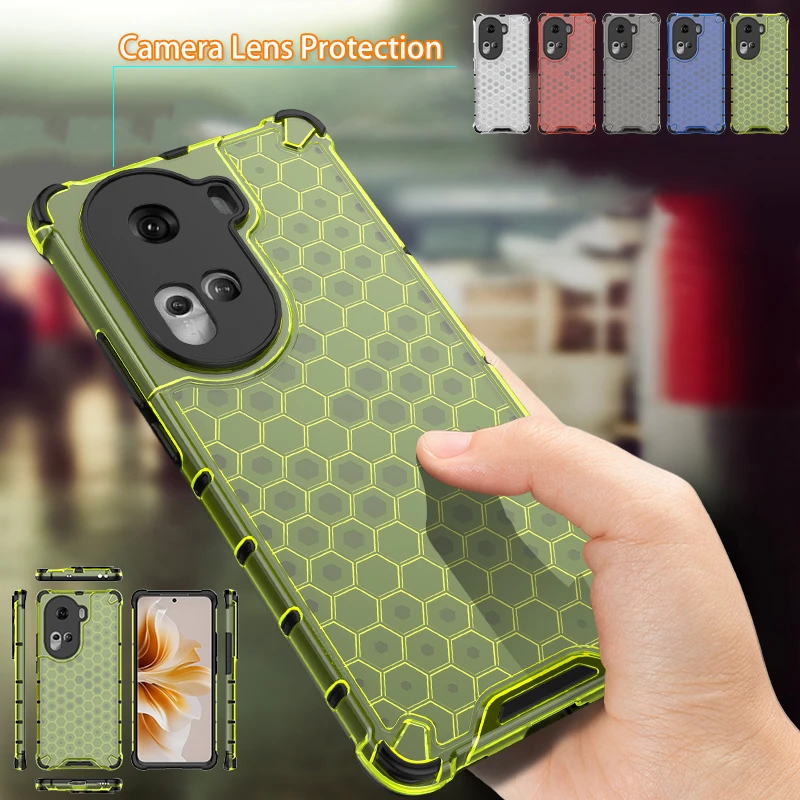 Shockproof TPU Armor PC Silicone Phone Case with Clear Back Cover