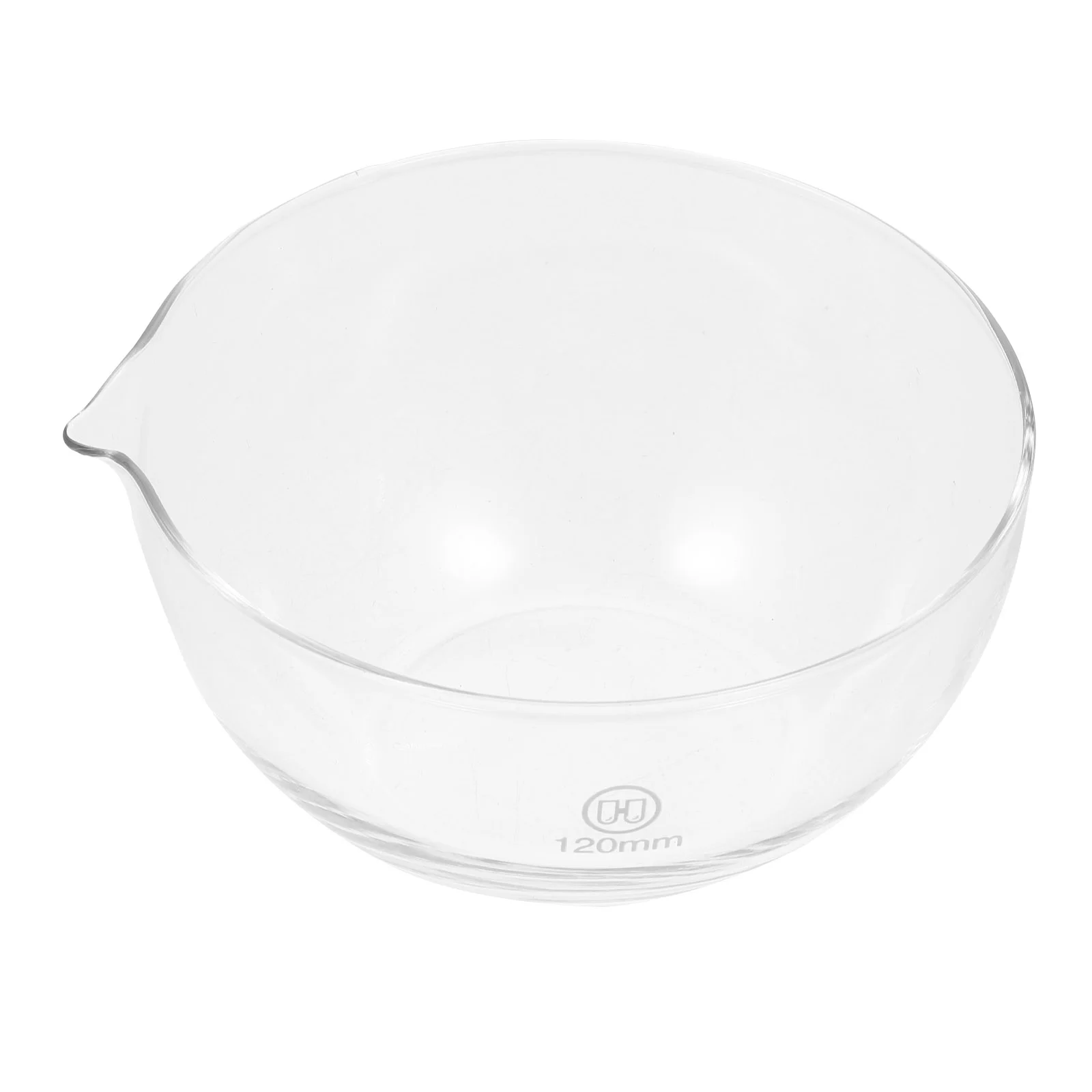 

Evaporating Dish Round Dishes with Spout Mixing Bowl Glass Laboratory Tool Container Bowls